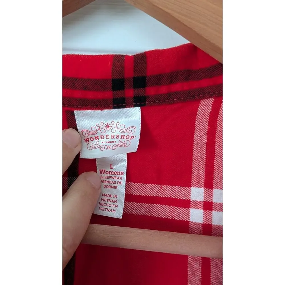 Wondershop Plaid Flannel Pajama Set